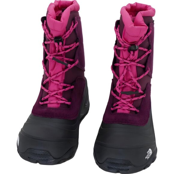 The North Face Alpenglow V WP Girls Snow Hiking Boots Black/Boysenberry US 5 - Picture 5 of 6